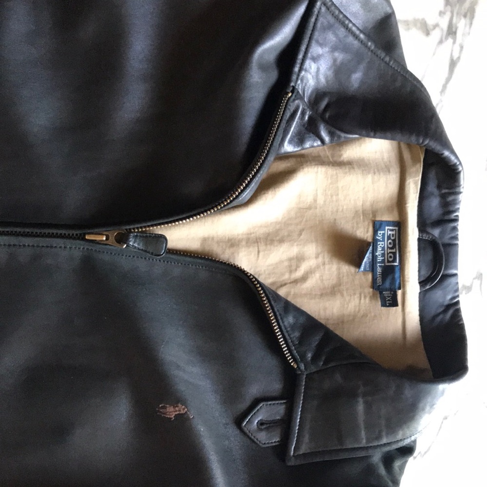 Ralph Lauren Mens size XL Leather jacket
